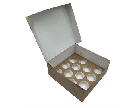 12 Cupcake box P22/260x260x110mm in a...