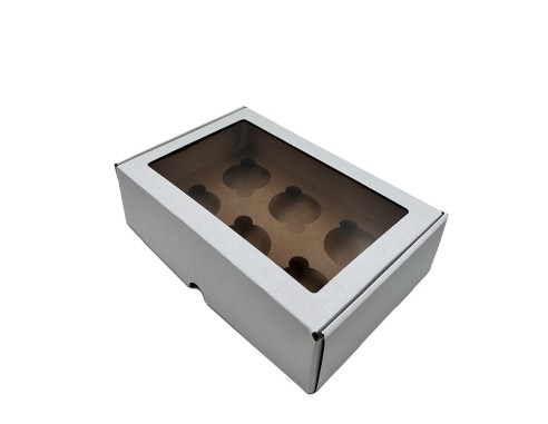 6 Cupcake box P13/278x175x80mm in a...