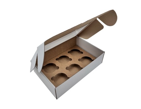 6 Cupcake box P13/278x175x80mm in a...