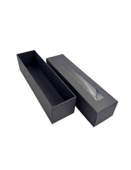 1 row Black macarons box M16L 200x50x50mm in a pack of 1 for 1 pc.