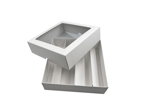 4 rows macarons box M6L 210x210x60mm...