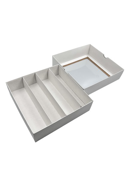 4 rows macarons box M6L 210x210x60mm in a pack of 10.