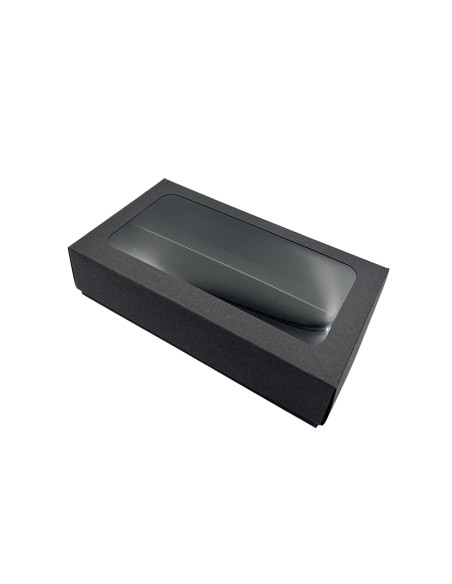 2 rindas Melna makaronu kaste ar logu M17L 200x110x50mm iepakojumā pa 10 gab.