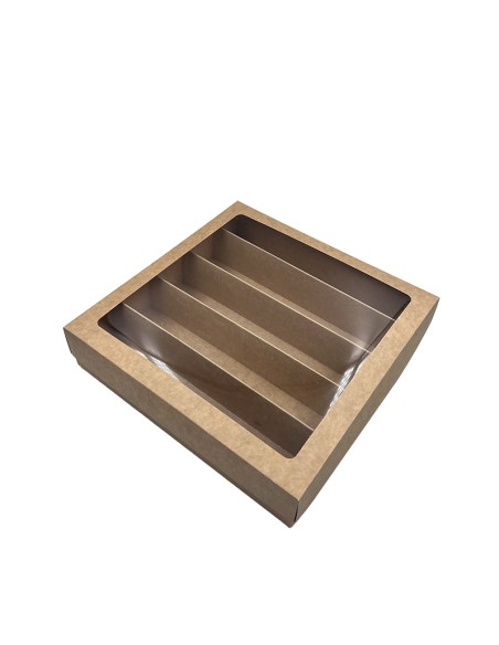 5 rows macarons box M7L 250x250x55mm in a pack of 10.