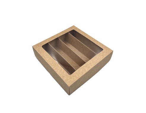 4 rows macarons box M6L 210x210x60mm...