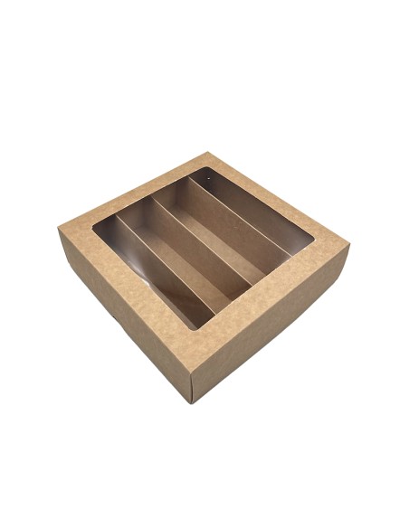 4 rows macarons box M6L 210x210x60mm in a pack of 10.