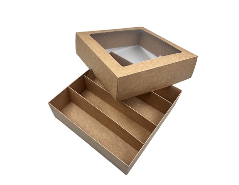 4 rows macarons box M6L 210x210x60mm...