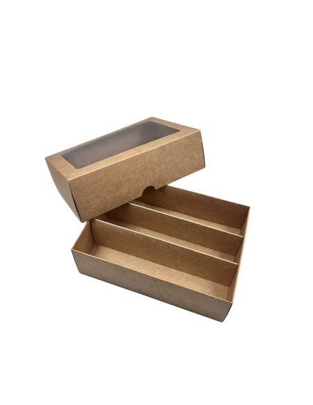 3 rindu makaronu kaste M5L 210x150x65mm iepakojumā pa 10 gab.