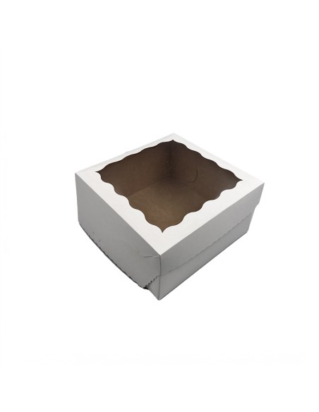 9 Kūkas kaste ar logu P32/210x210x105mm iepakojums 10 gab