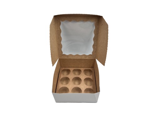 9 Cupcake box with window...