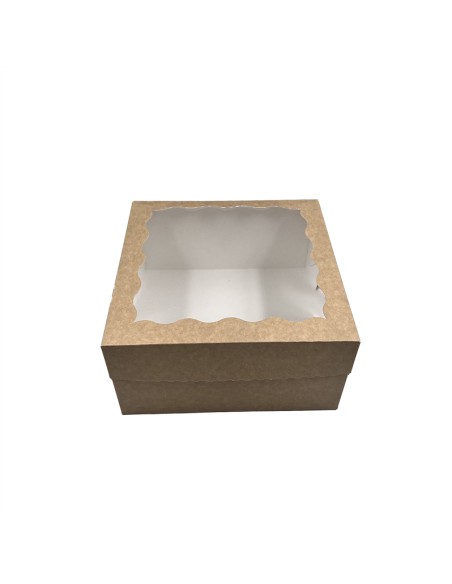 9 Kūkas kaste ar logu P32/210x210x105mm iepakojums 10 gab