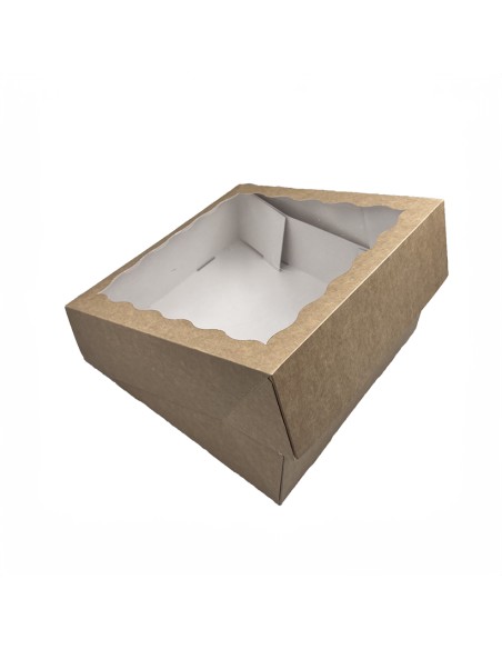 9 Cupcake box with window P33/250x250x80mm pack of 10/per 10pcs