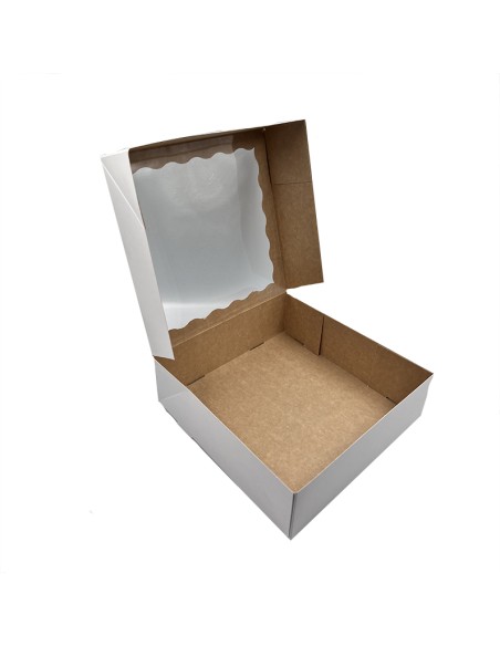 9 Kūkas kaste ar logu P33/250x250x80mm 10 gab. iepakojumā pa 10 gab
