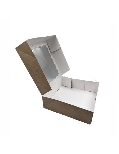 9 Keksiukų dėžutė su langeliu P33/250x250x80mm pakuotėjė po/už 10vnt