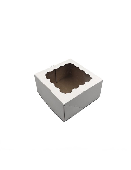4 Cupcake box with window P31/160x160x80mm pack of 10/for 10pcs
