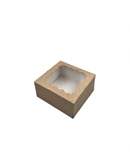 4 Cupcake box with window P31/160x160x80mm pack of 10/for 10pcs