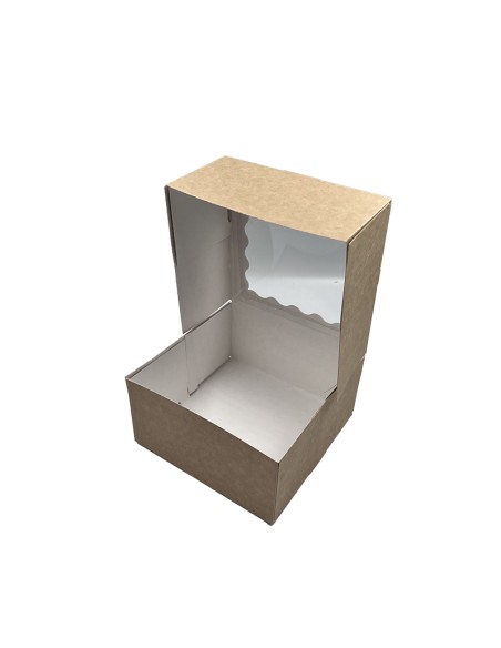 4 Cupcake box with window P31/160x160x80mm pack of 10/for 10pcs