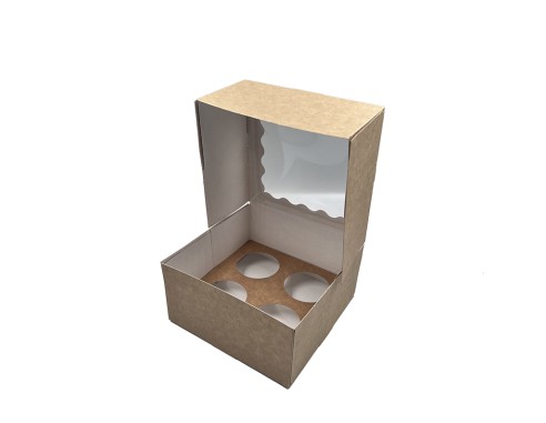 4 Cupcake box with window...