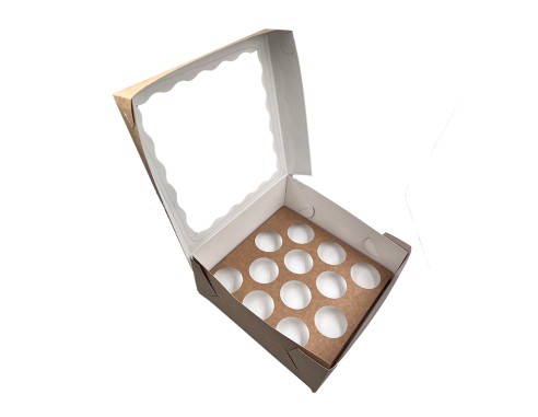 12 Cupcake box with window...