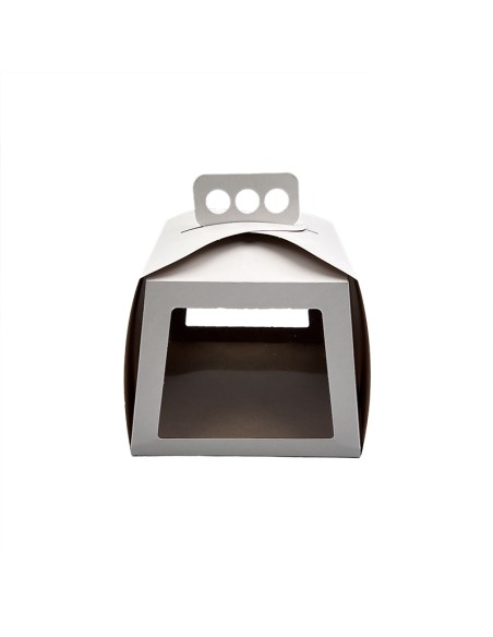 Cake/pie box with window and handle 190x190x150mm 𝗽𝗼𝗼𝟭𝟭𝟬𝘃𝗻𝘁.