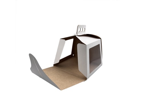 Cake/pie box with window and handle...