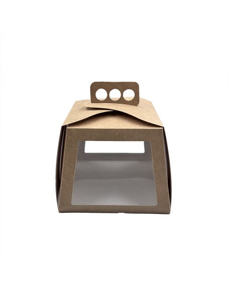Cake/pie box with window and handle 190x190x150mm 𝗽𝗼𝗼 𝟭𝘃𝗻𝘁.