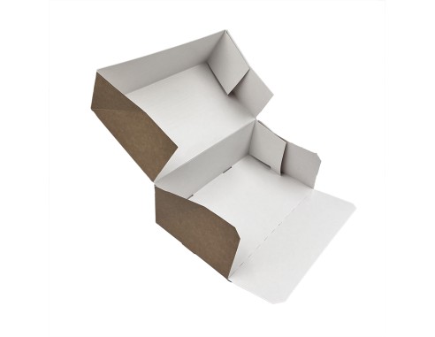 Cake box P4/240x140x80mm white/brown...