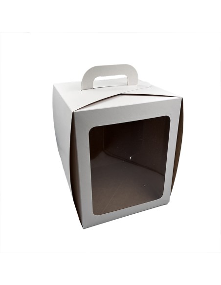 Cake/branch box with window and handle 240x240x300mm 𝗽𝗼𝗼𝟭𝟭𝟬𝘃𝗻𝘁.