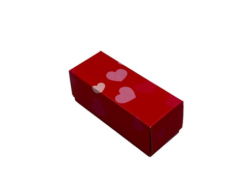 1 row macarons box with hearts M15L...